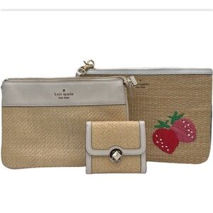 Kate Spade Three Piece Straw Set